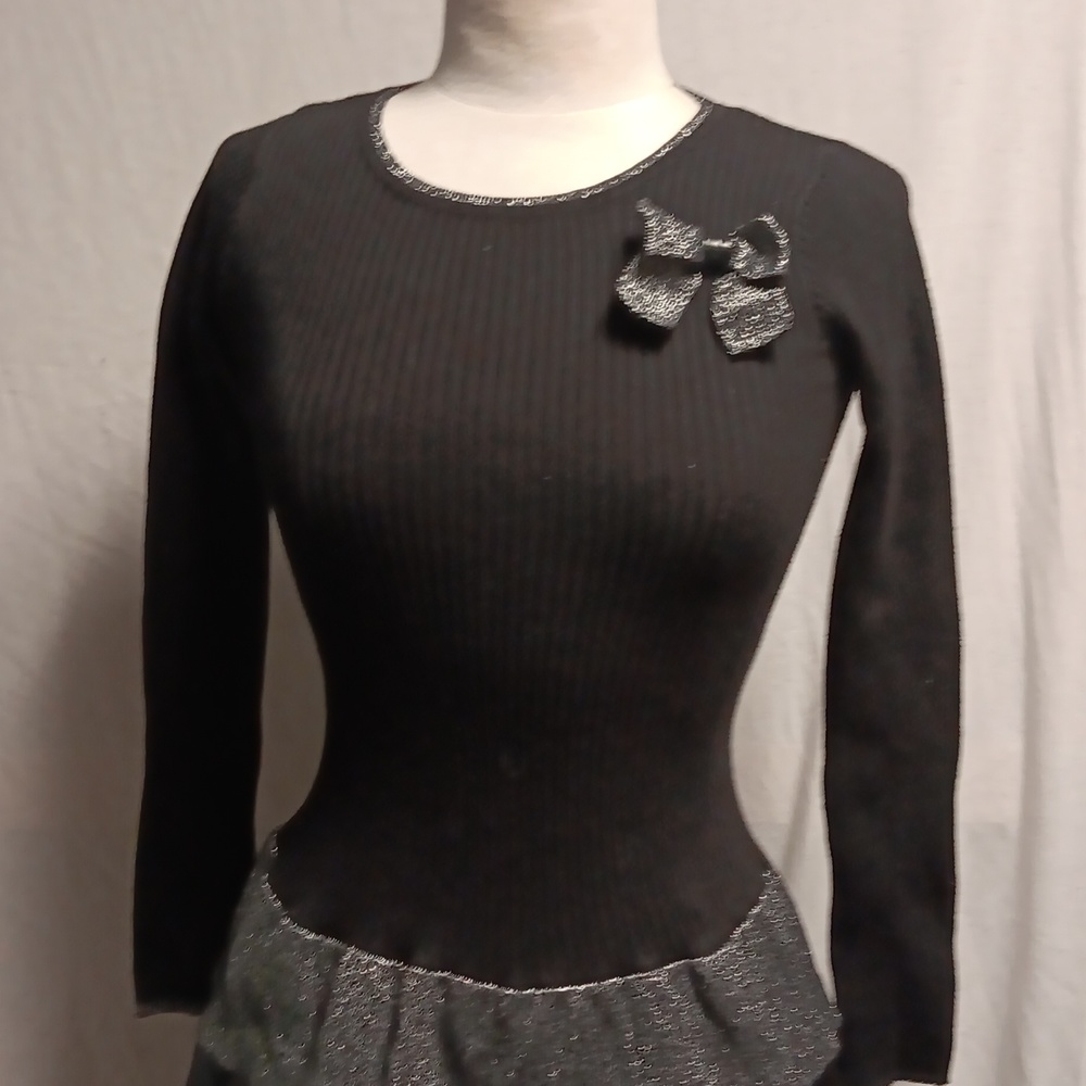 Girls M (10-12) black dress